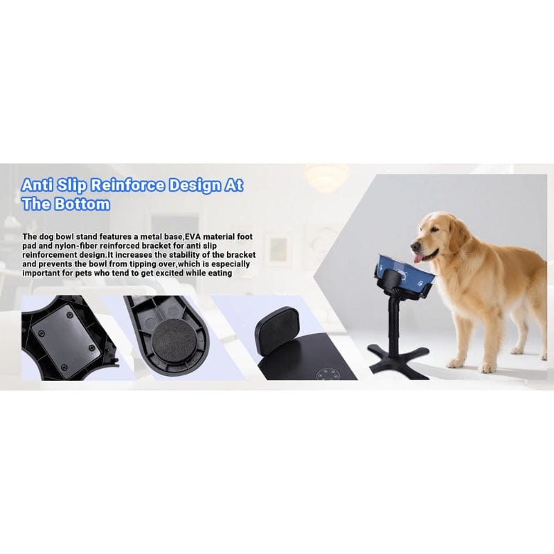 TechnuPet Raised Dog Bowls Tilted Elevated Dog Bowls