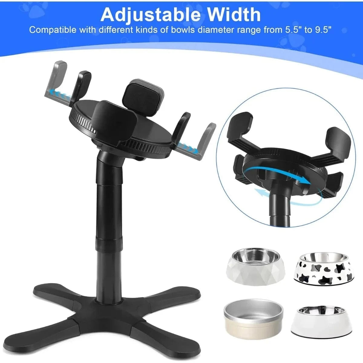 TechnuPet Raised Dog Bowls Tilted Elevated Dog Bowls