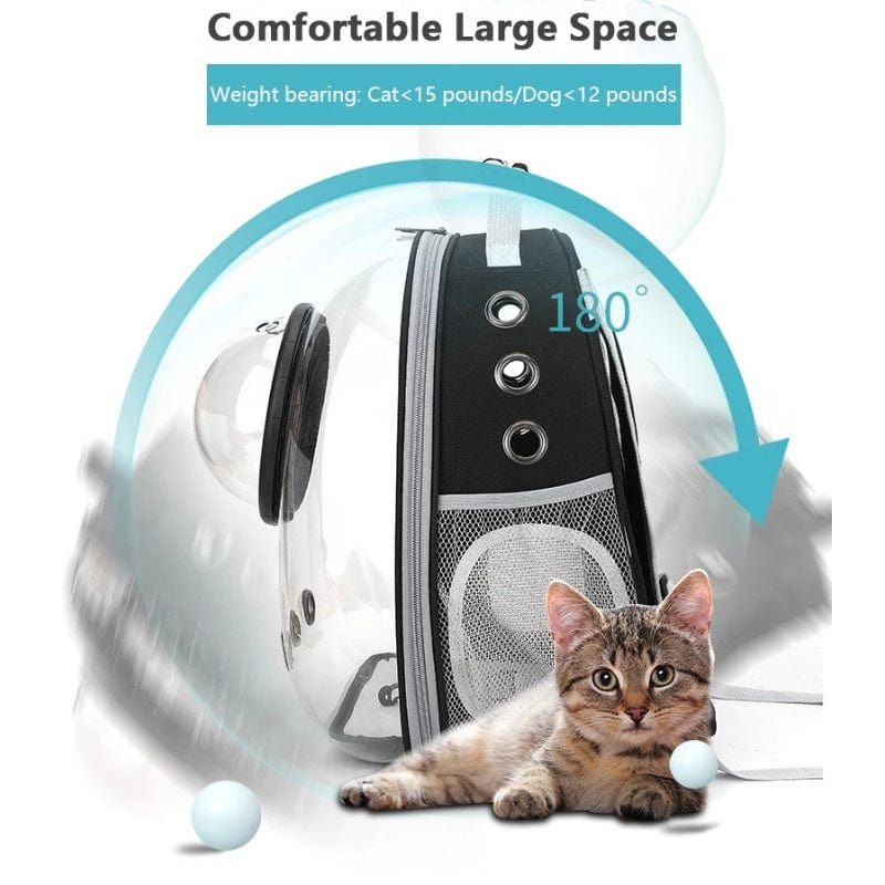 TechnuPet Pet Backpack Transparent Space Capsule Pet Backpack