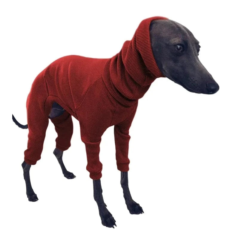 TechnuPet Pajamas for Dogs Red / L Turtleneck Dog Pajamas