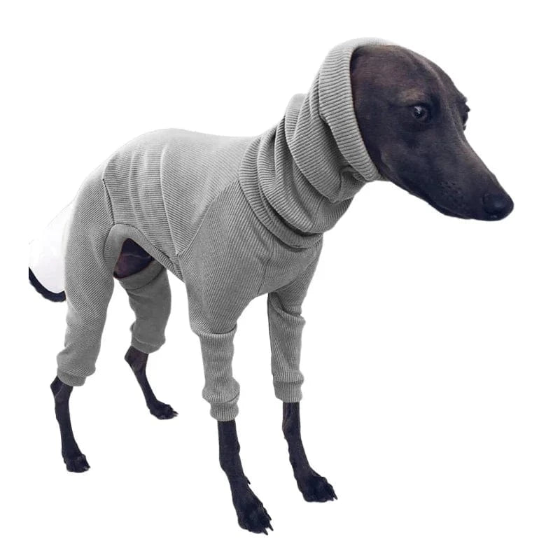 TechnuPet Pajamas for Dogs GRAY / L Turtleneck Dog Pajamas