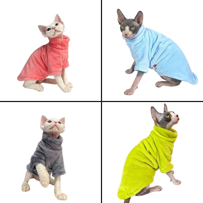 TechnuPet Cat Sweaters Turtleneck Sphynx Cat Sweater
