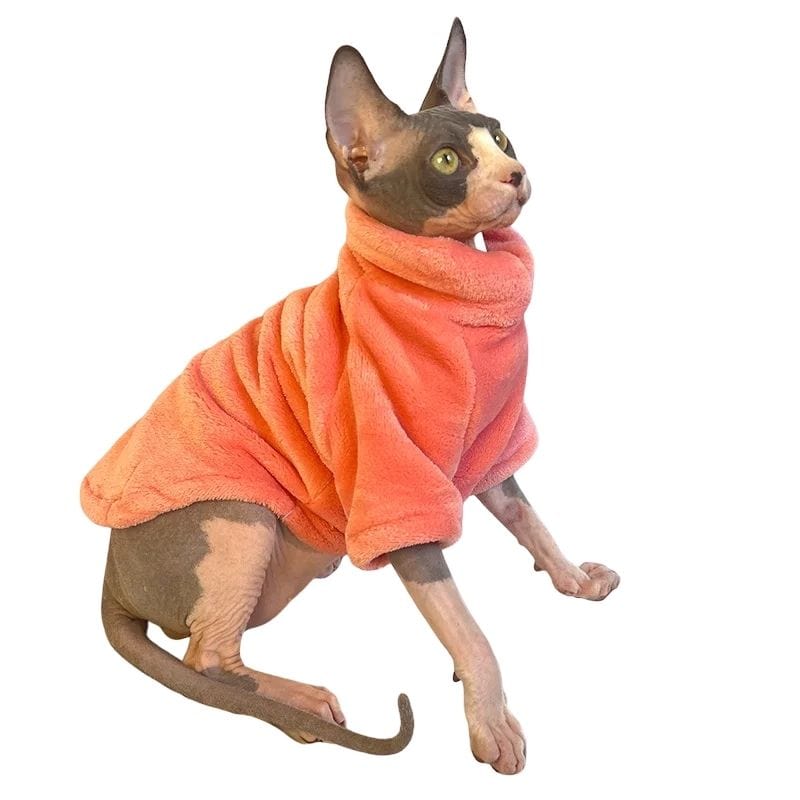 TechnuPet Cat Sweaters Turtleneck Sphynx Cat Sweater