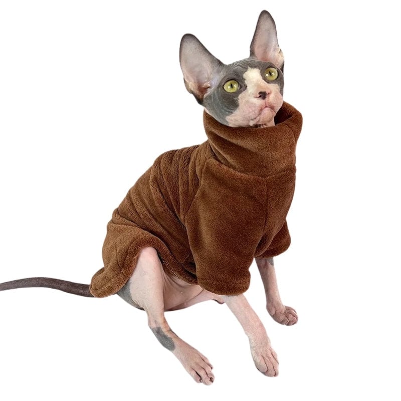 TechnuPet Cat Sweaters Turtleneck Sphynx Cat Sweater