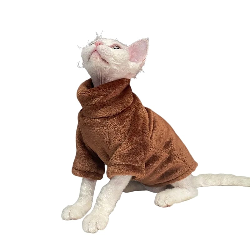 TechnuPet Cat Sweaters Turtleneck Sphynx Cat Sweater