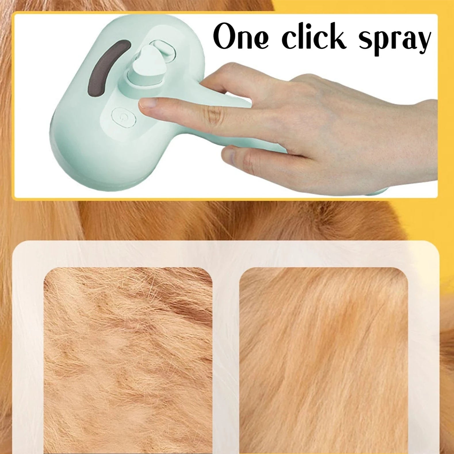 TechnuPet Dog Brush USB Pet Steam Comb