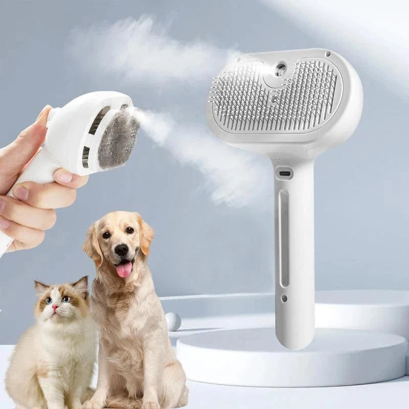 TechnuPet Dog Brush USB Pet Steam Comb