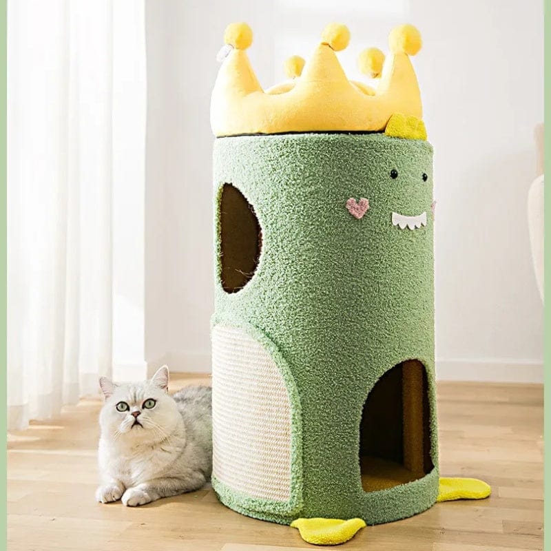 TechnuPet Cat Scratching Post Velvet Cat Climbing Scratching Post