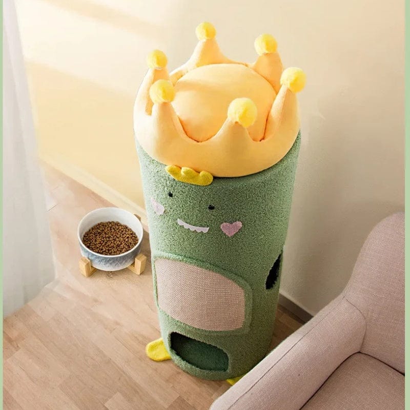 TechnuPet Cat Scratching Post Velvet Cat Climbing Scratching Post