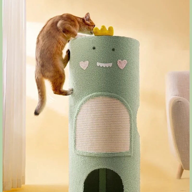 TechnuPet Cat Scratching Post Velvet Cat Climbing Scratching Post