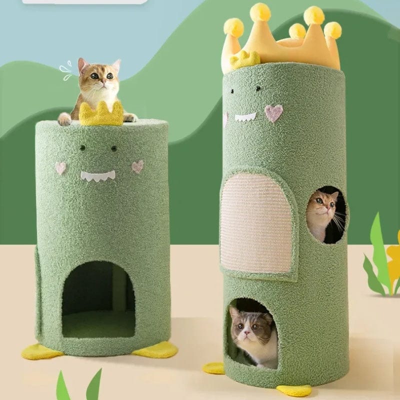 TechnuPet Cat Scratching Post Velvet Cat Climbing Scratching Post