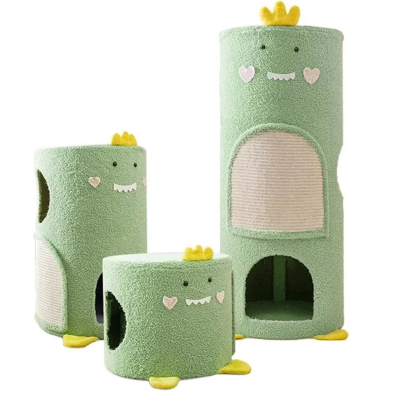 TechnuPet Cat Scratching Post Velvet Cat Climbing Scratching Post
