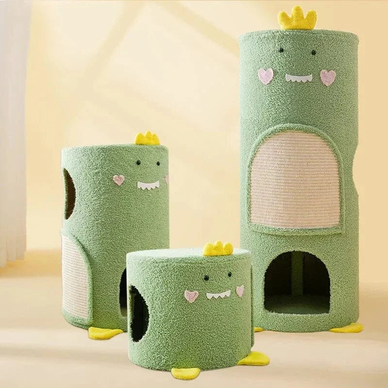 TechnuPet Cat Scratching Post Velvet Cat Climbing Scratching Post