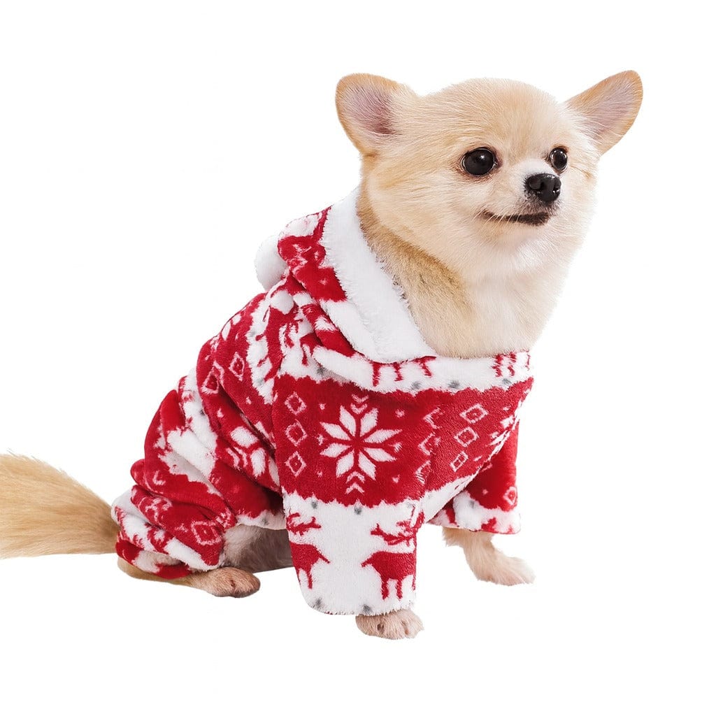 TechnuPet Pet Clothing Warm Christmas Dog Pajamas