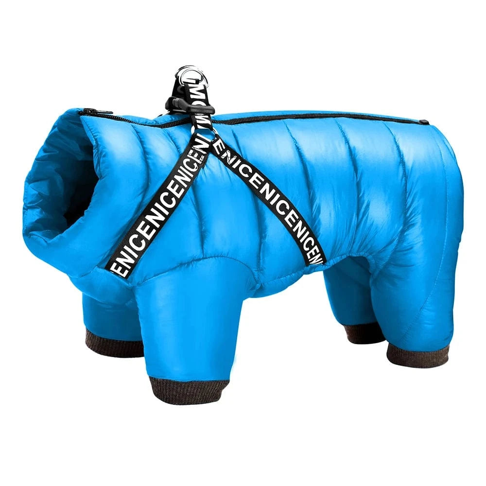 TechnuPet Pet Clothing Blue / 10 Waterproof Warm Dog Winter Jacket