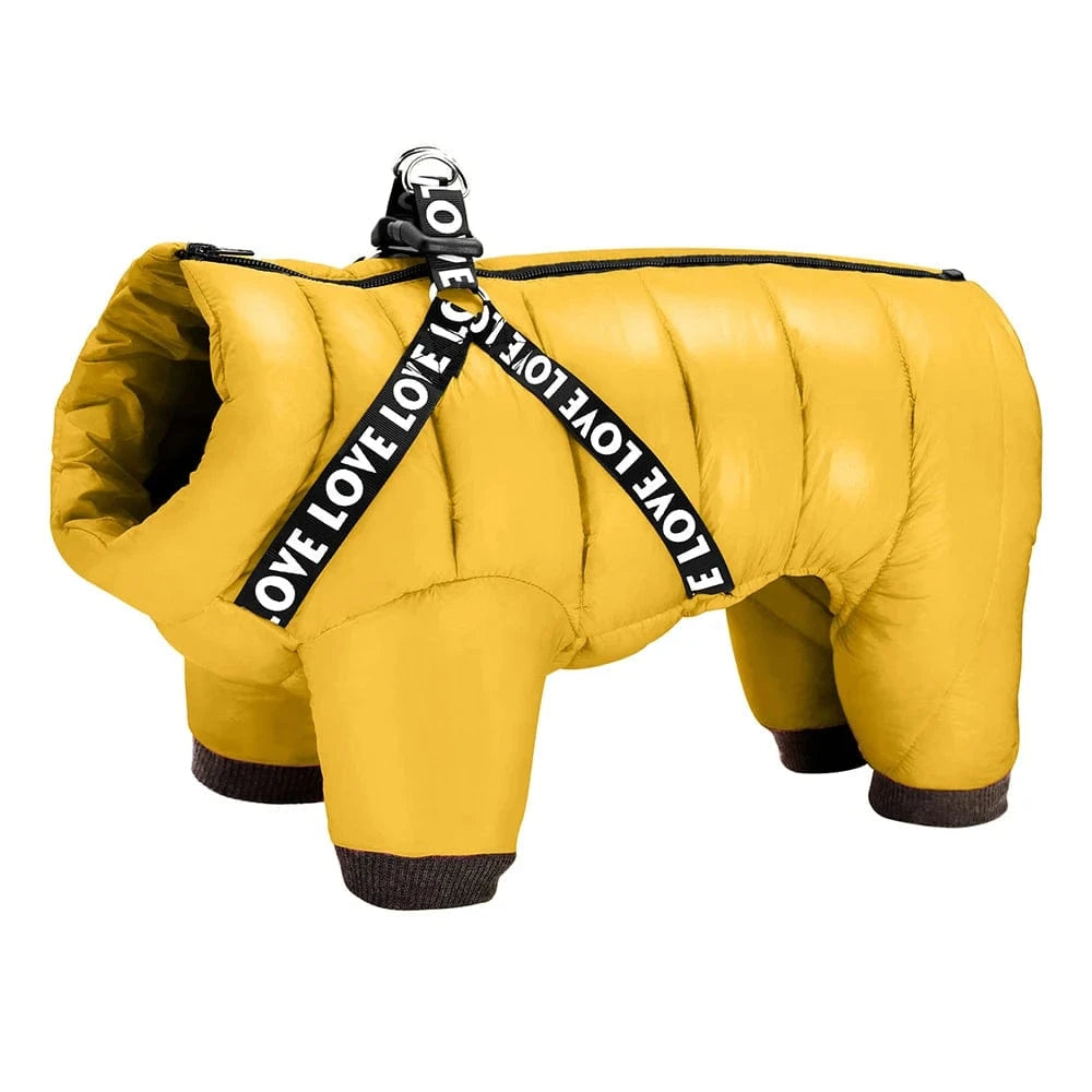 TechnuPet Pet Clothing Yellow / 16 Waterproof Warm Dog Winter Jacket