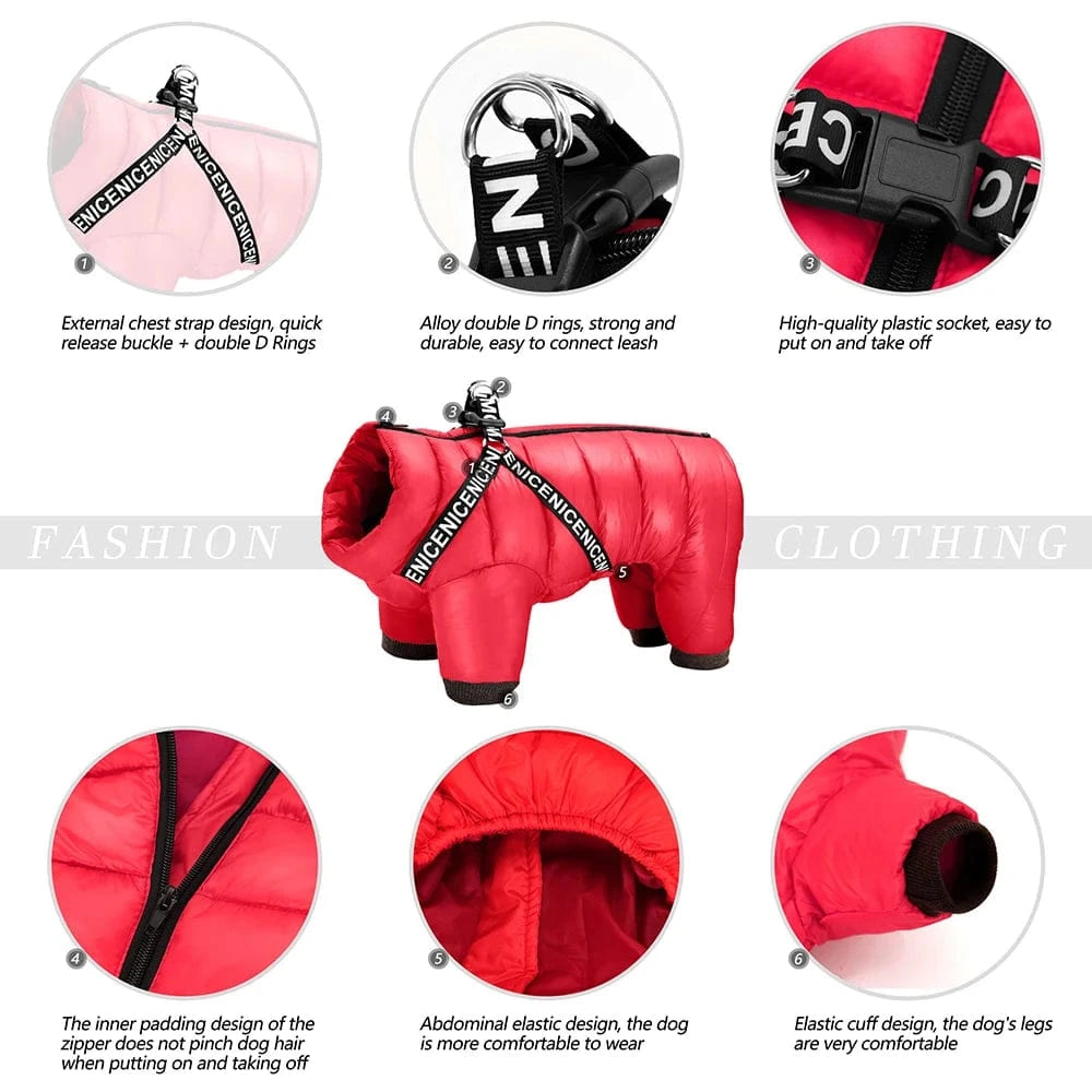 TechnuPet Pet Clothing Waterproof Warm Dog Winter Jacket