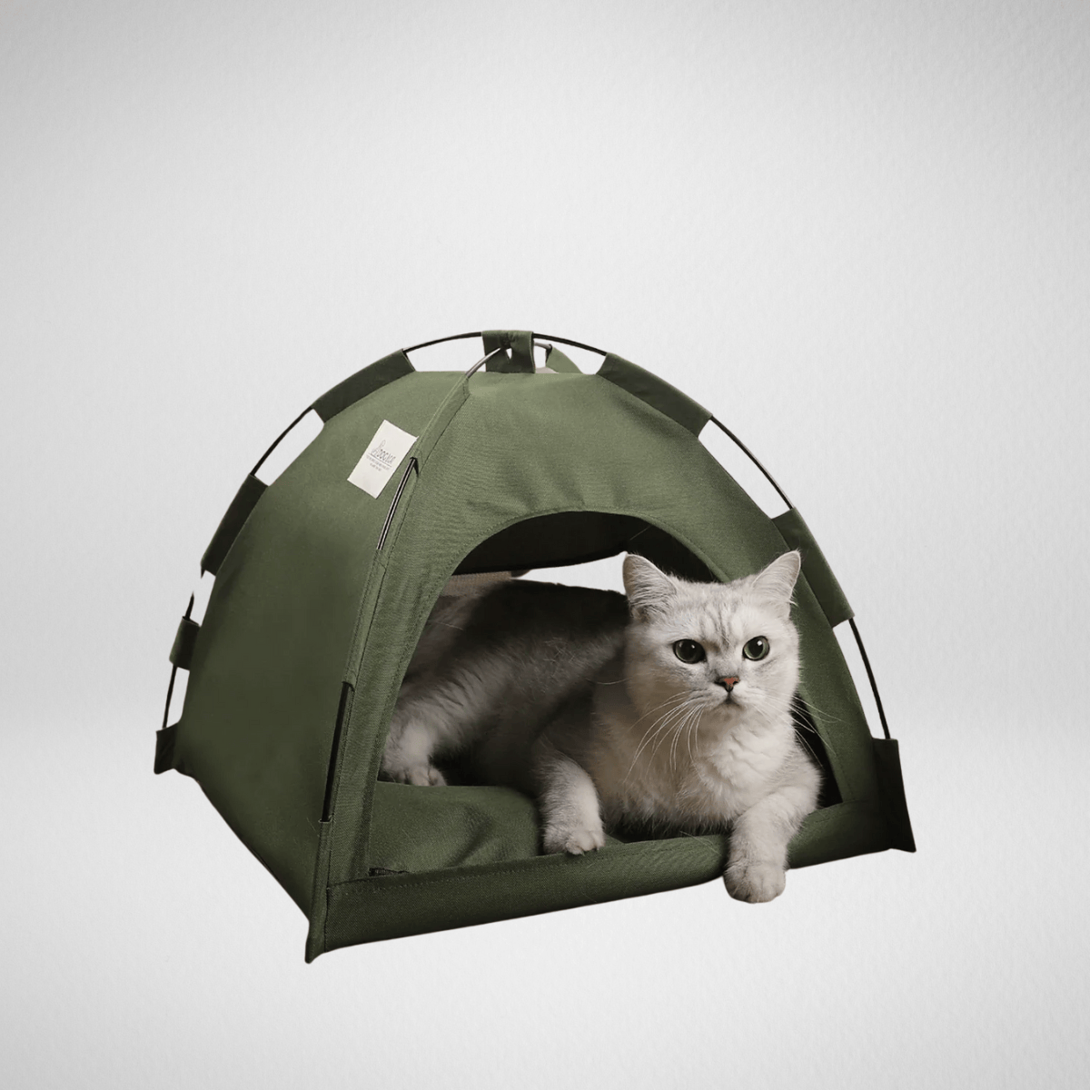 TechnuPet Cat Bed Winter Clamshell Cat Tent Bed