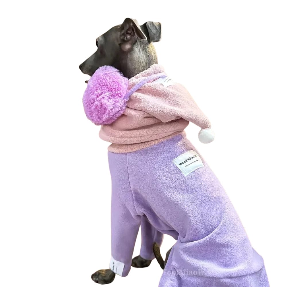 TechnuPet Cat Sweaters Winter Warm Four-Leg Pajamas for Italian Greyhound