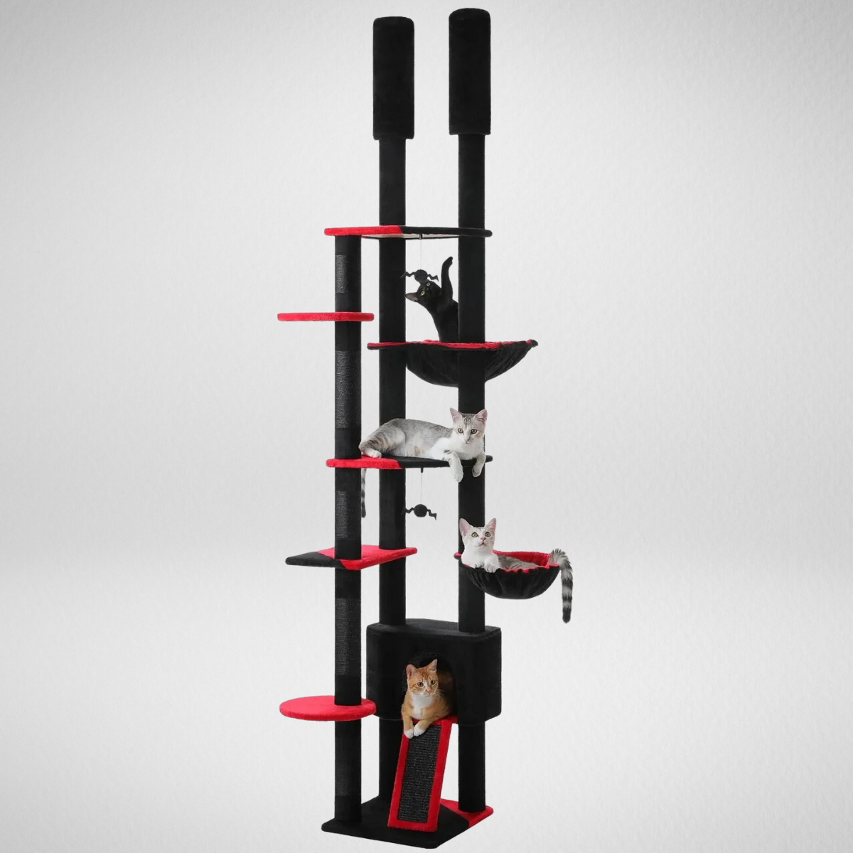 Adjustable Floor-to-Ceiling Cat Tree