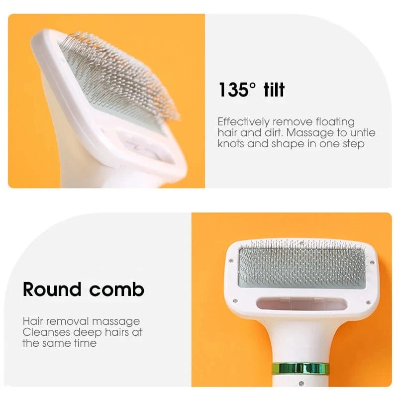 TechnuPet Dog Brush 2-in-1 Pet Hair Dryer with Slicker Brush