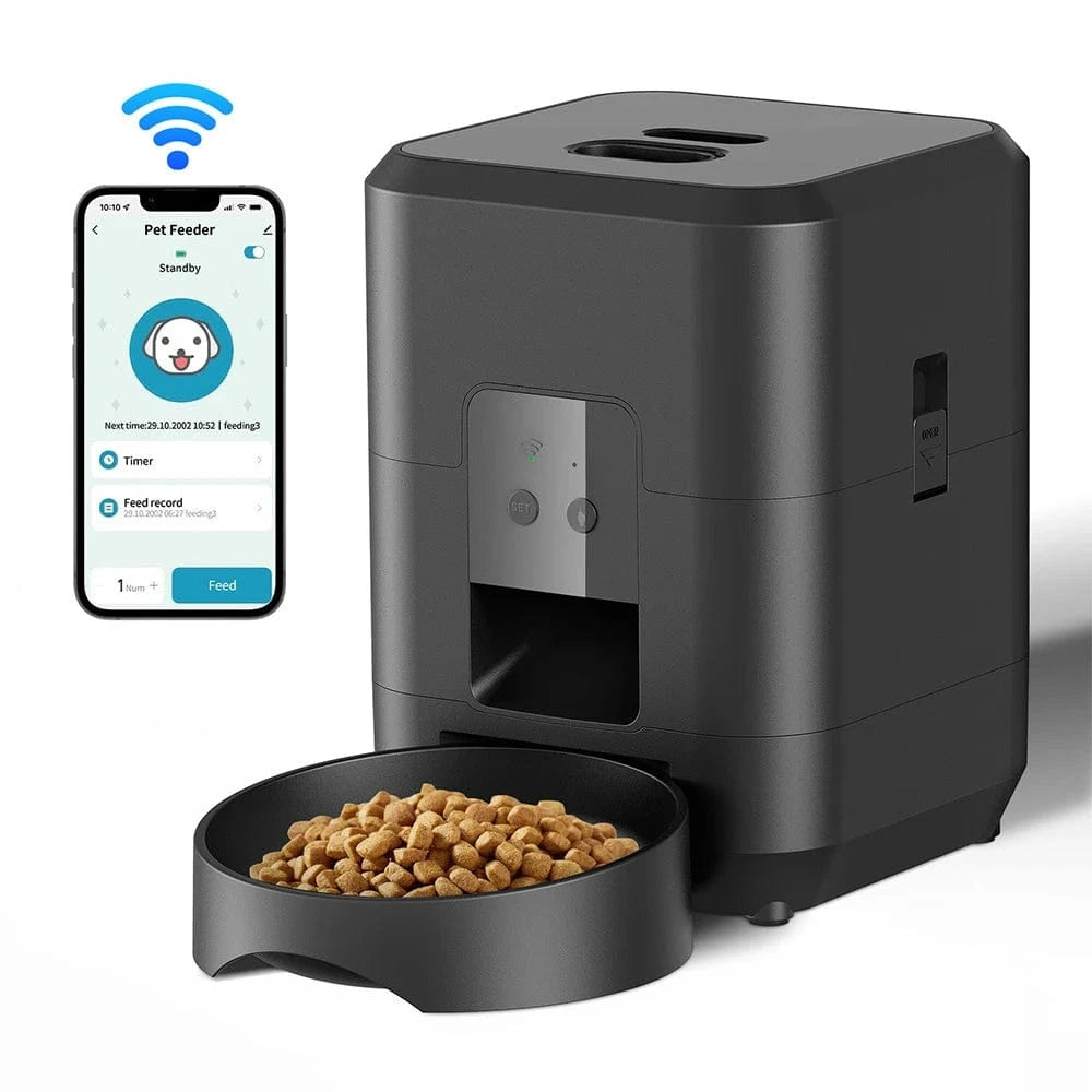 TechnuPet Pet Feeder black-WiFi / CHINA 2L Smart Automatic Pet Feeder