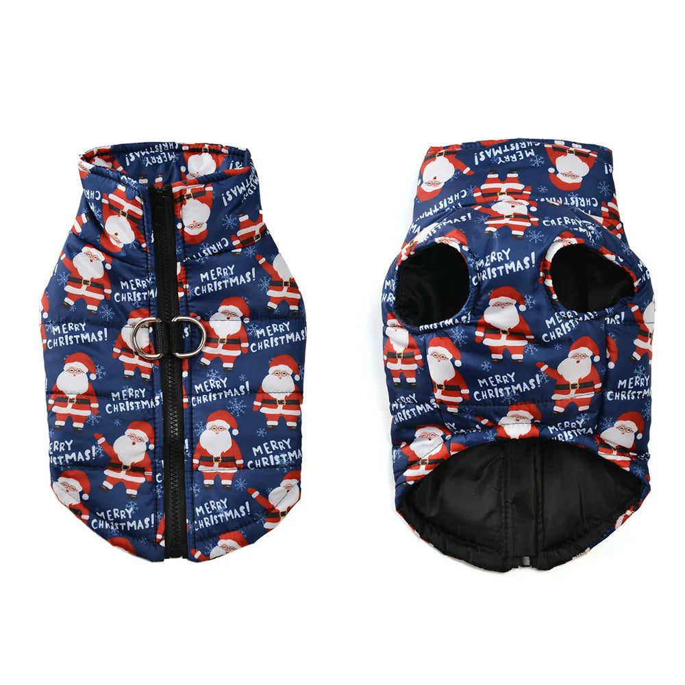 Christmas Party Dog Coat with Windproof Design