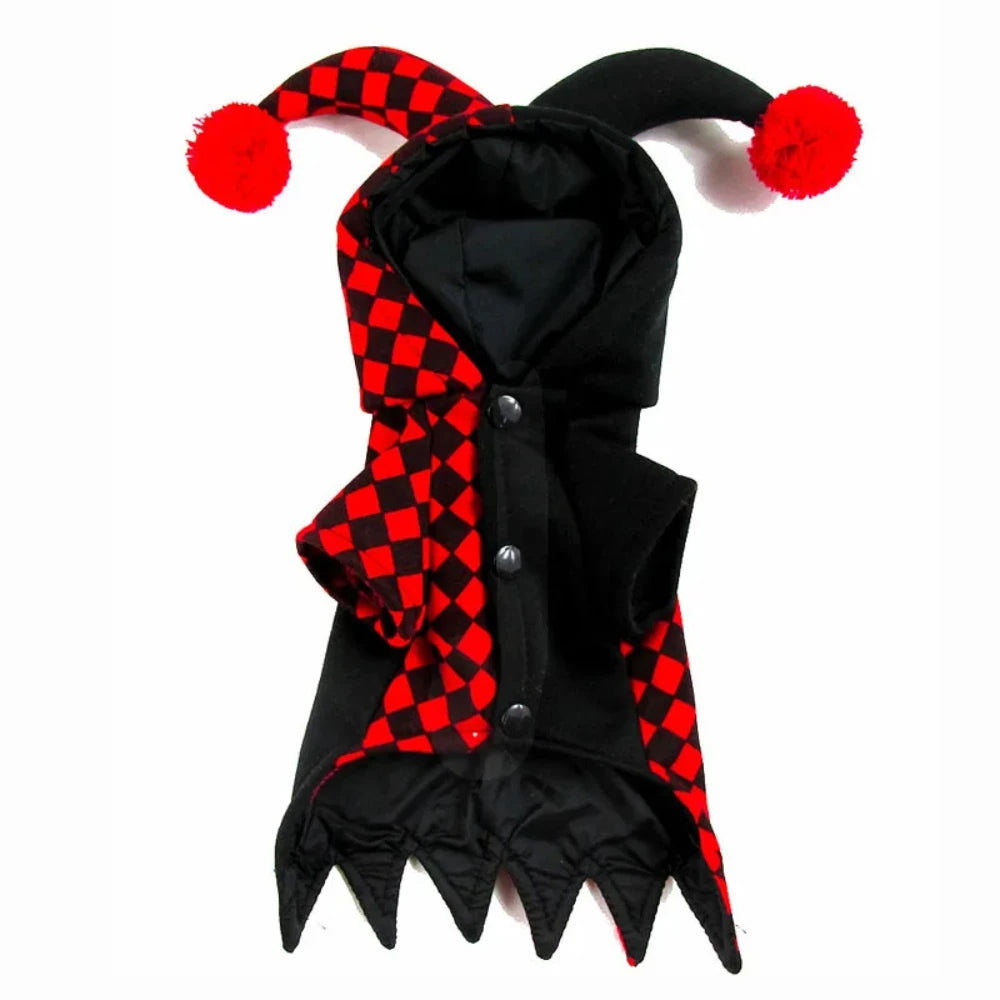 Halloween Clown Pet Costume for Dogs and Cats
