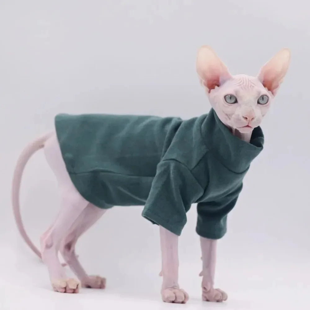 Soft Cotton Sphynx Winter Sweater