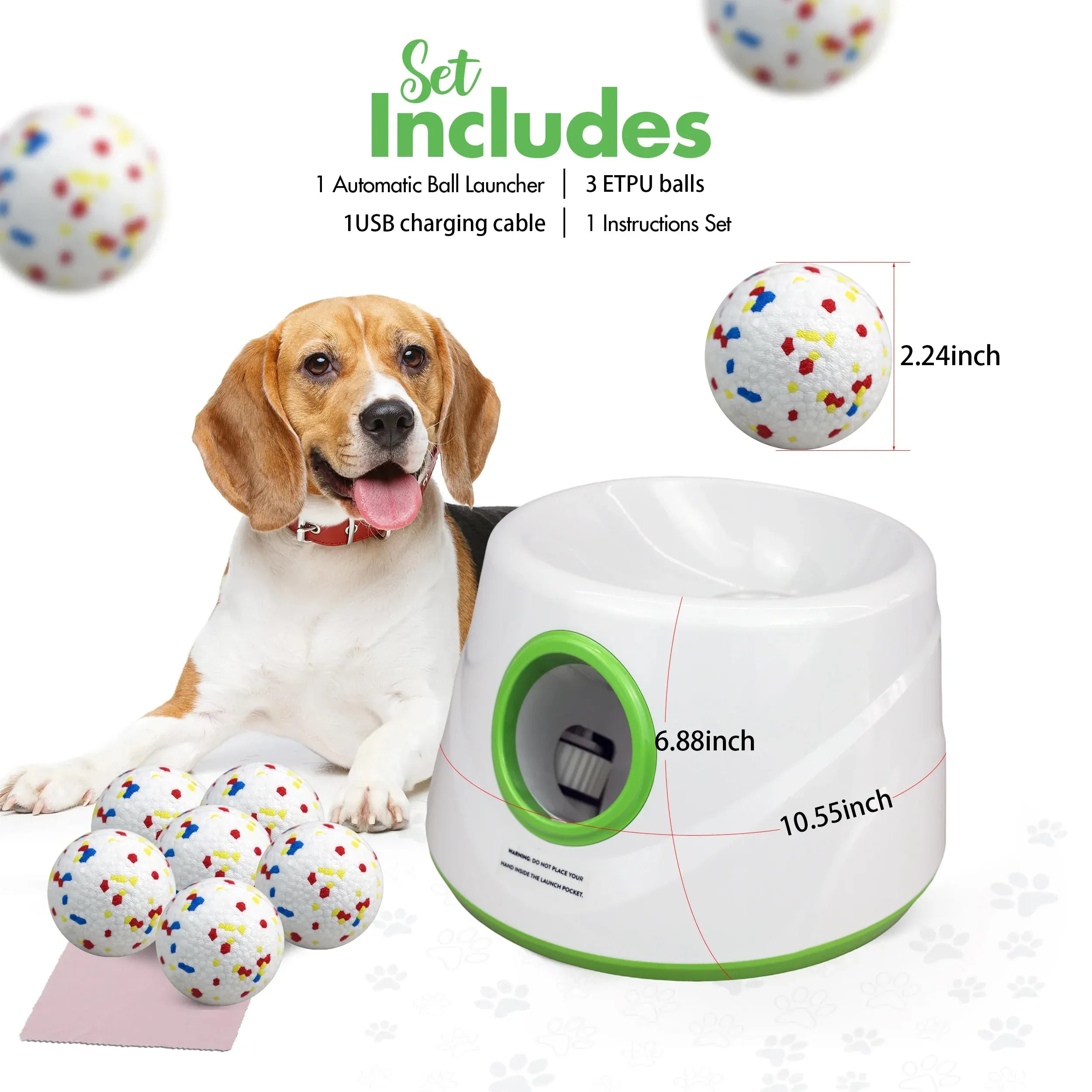TechnuPet Smart Dog Toys Automatic Dog Ball Launcher
