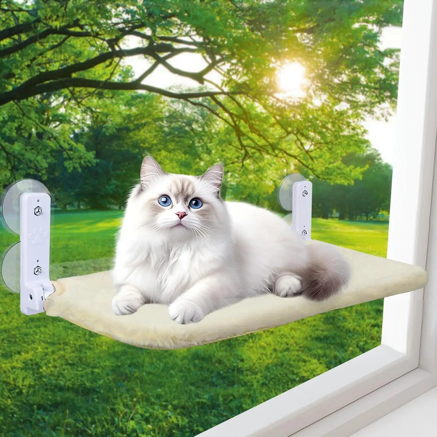 TechnuPet Cat Hammock Beige / 30x52cm Cat Hammock Window Bed