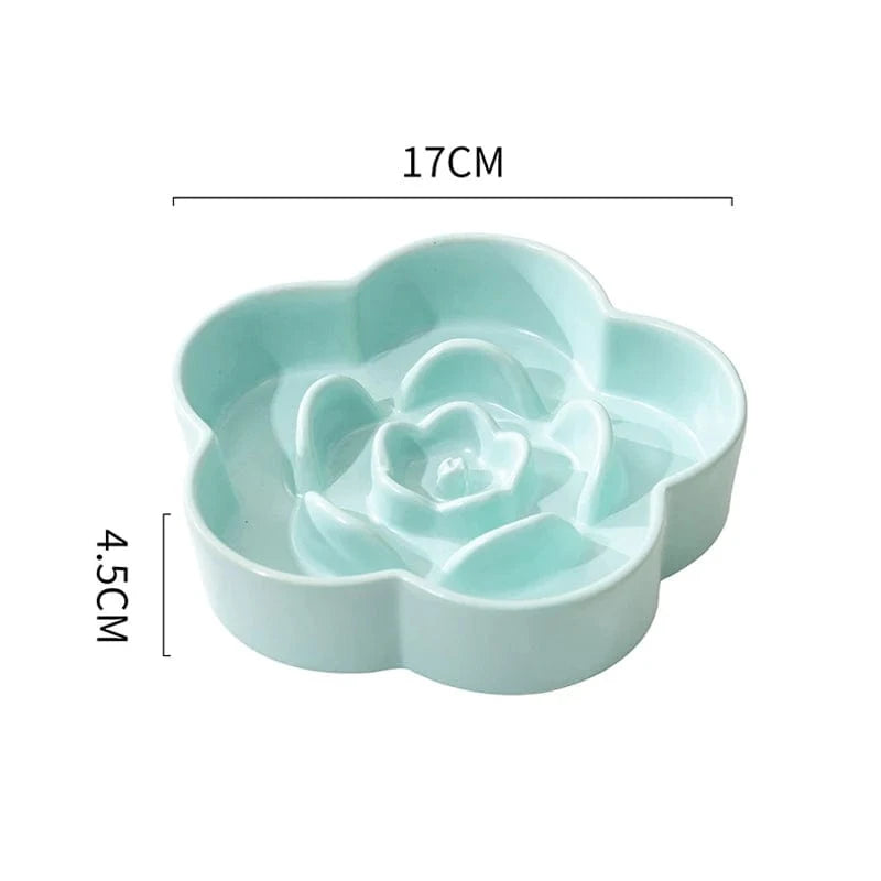 TechnuPet Slow Feeder Dog Bowl MTGN slow feeder / 6.7inch(17cm) Ceramic Slow Feeder Dog Bowl