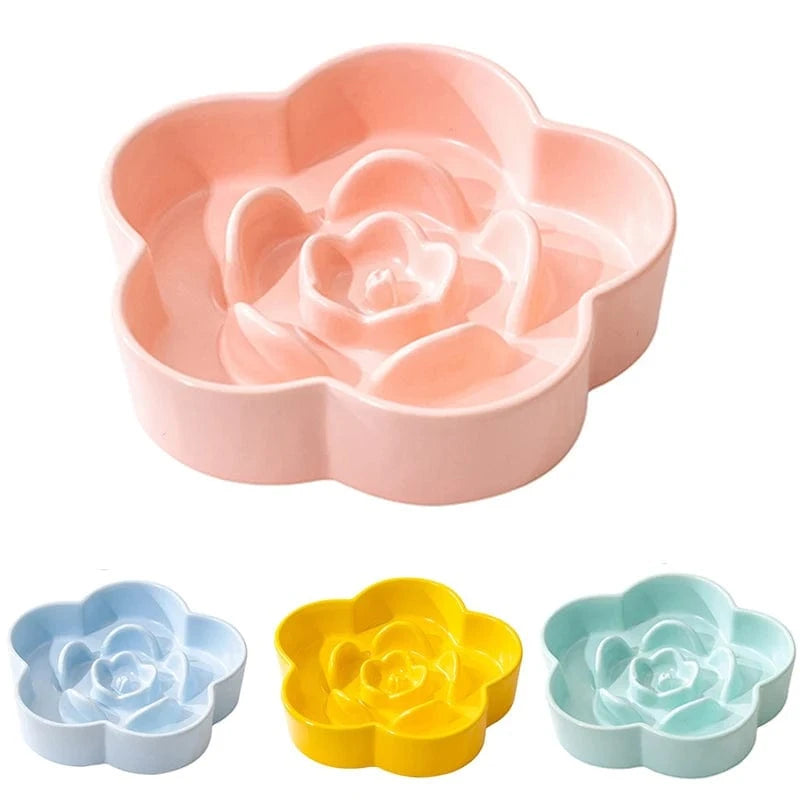 TechnuPet Slow Feeder Dog Bowl Ceramic Slow Feeder Dog Bowl