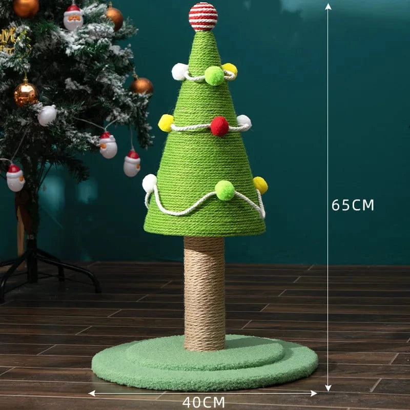 TechnuPet Cat Tree 40x65cm Christmas Cat Tree Tower with Scratching Post