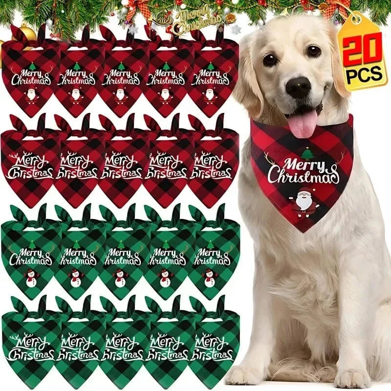 TechnuPet Dog Bandana Christmas Dog Bandanas