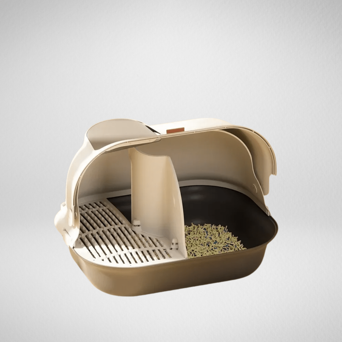 TechnuPet Smart Cat Litter Closed Corridor Cat Litter Box