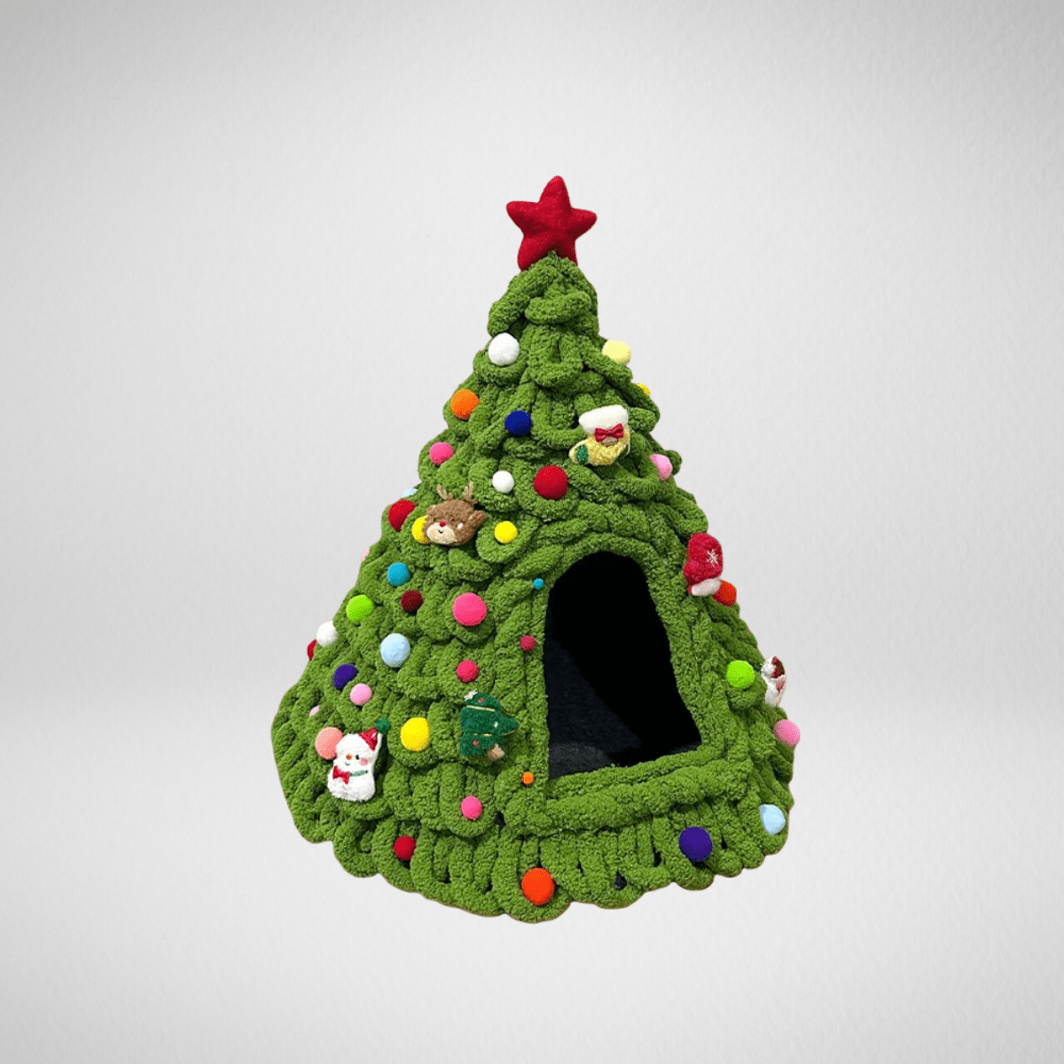 TechnuPet Cat Houses DIY Yarn Christmas Tree Cat Bed