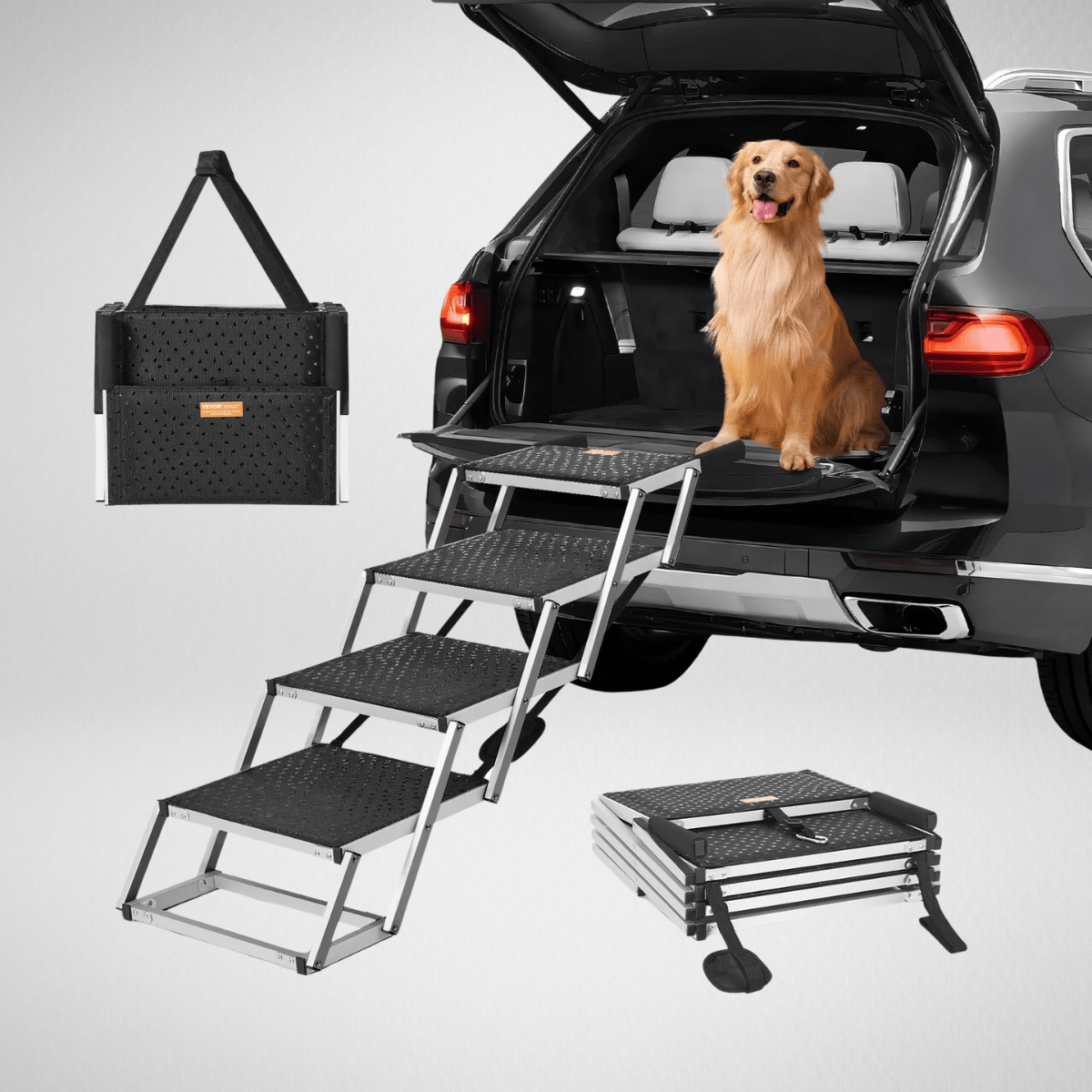 TechnuPet Car Accessories for Dogs Dog Car Steps