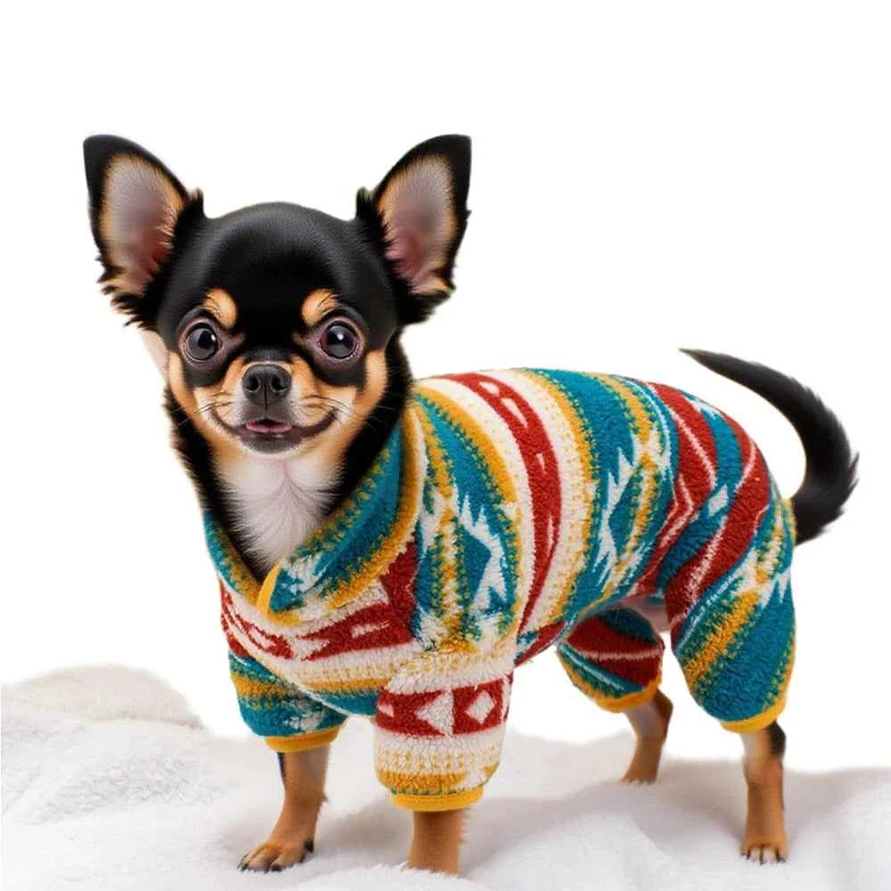 TechnuPet Pet Clothing Dog Christmas Pajamas Outfit