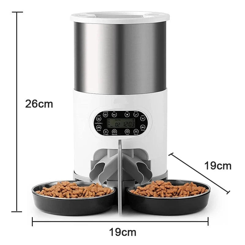 TechnuPet Dual-Meal Smart Pet Feeder