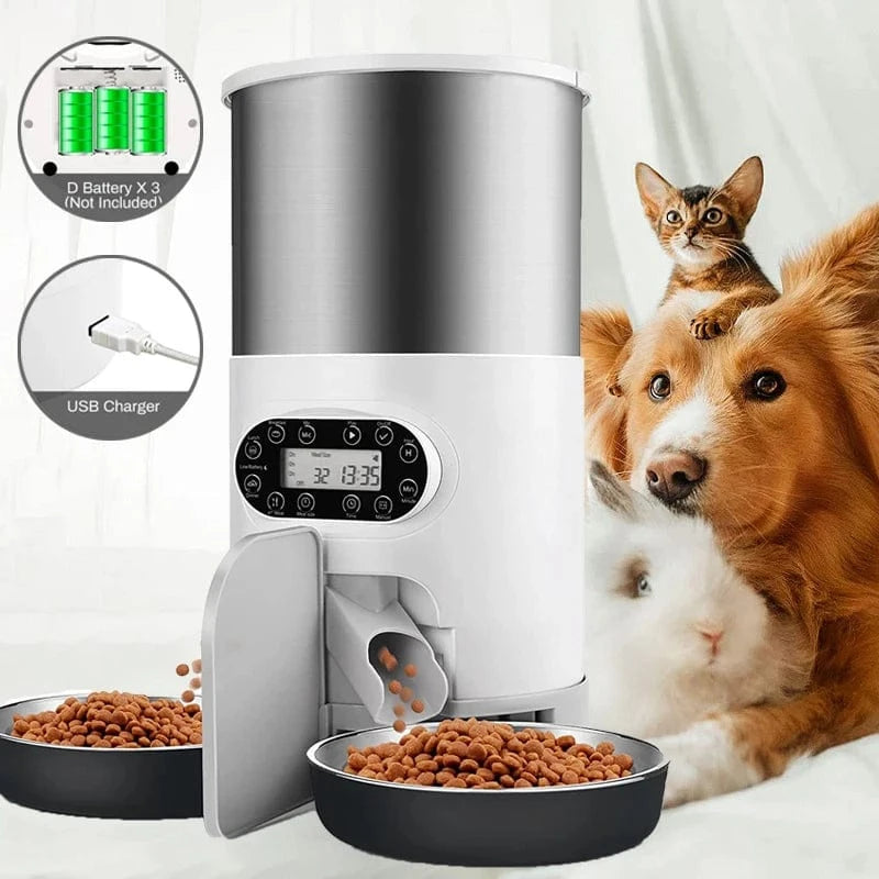 TechnuPet Dual-Meal Smart Pet Feeder