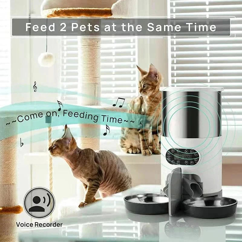 TechnuPet Dual-Meal Smart Pet Feeder