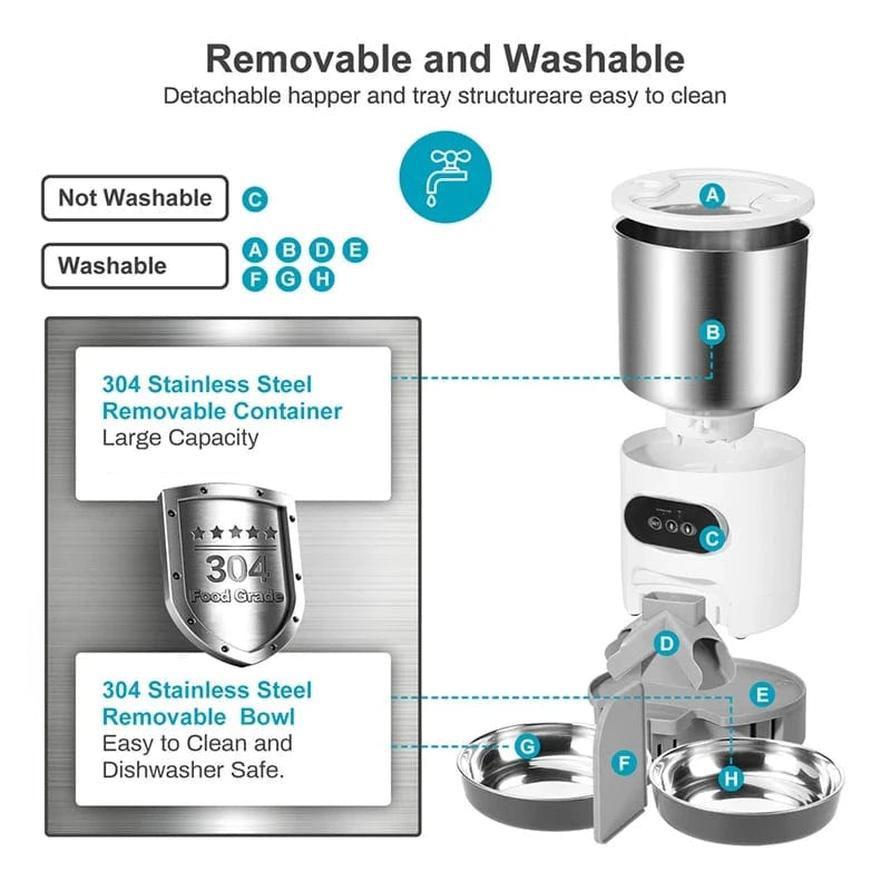 TechnuPet Dual-Meal Smart Pet Feeder