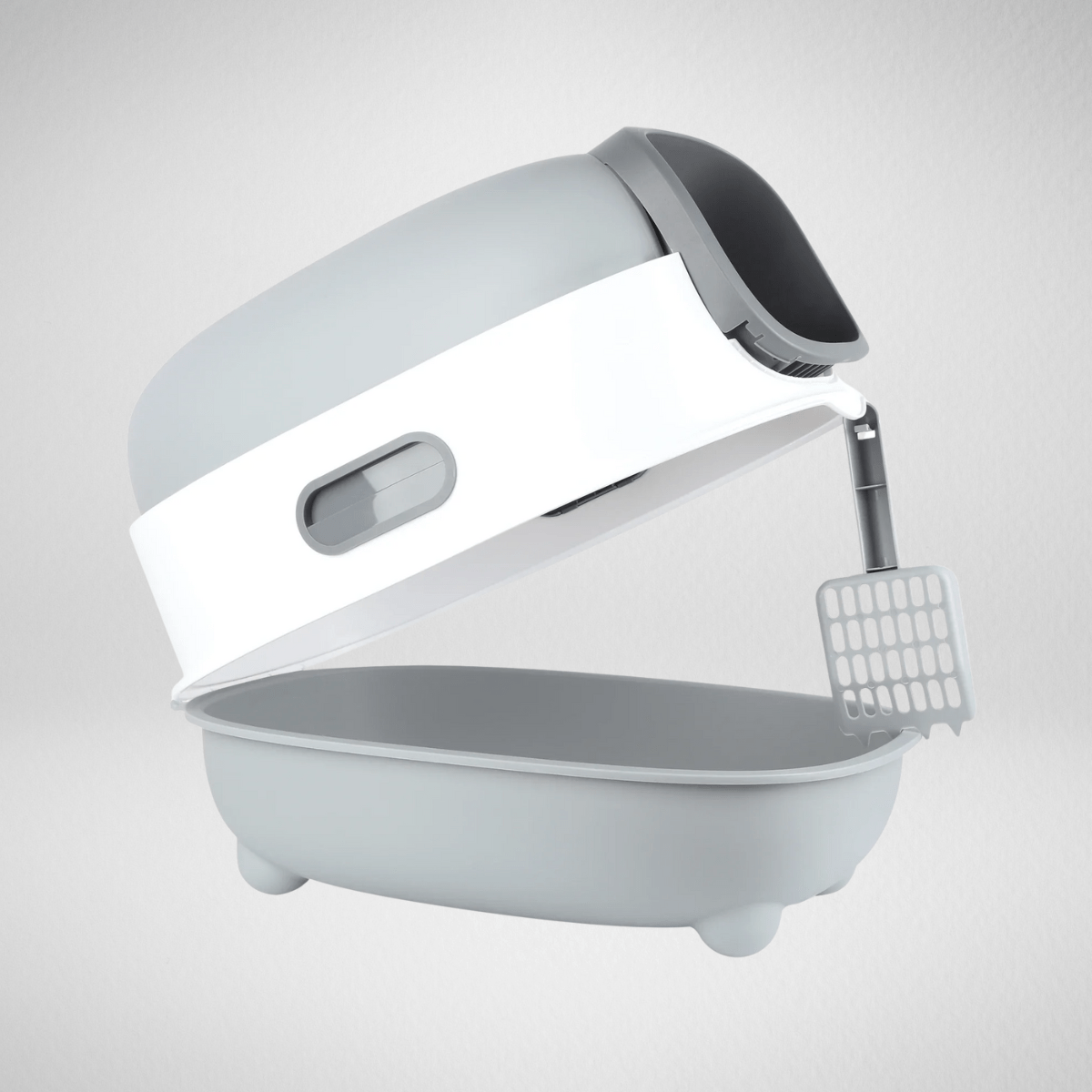TechnuPet Cat Litters Enclosed Dome Cat Litter Box with Scoop