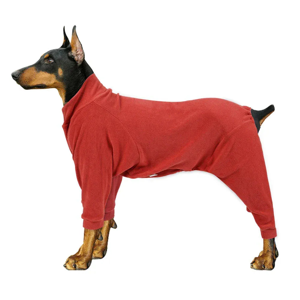 TechnuPet Pajamas for Dogs Red / S High Neck Winter Sweater Dog Pajamas