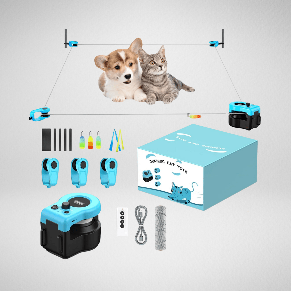 TechnuPet Cat Toys Interactive Cat Exercise Wheel for Indoor Cats