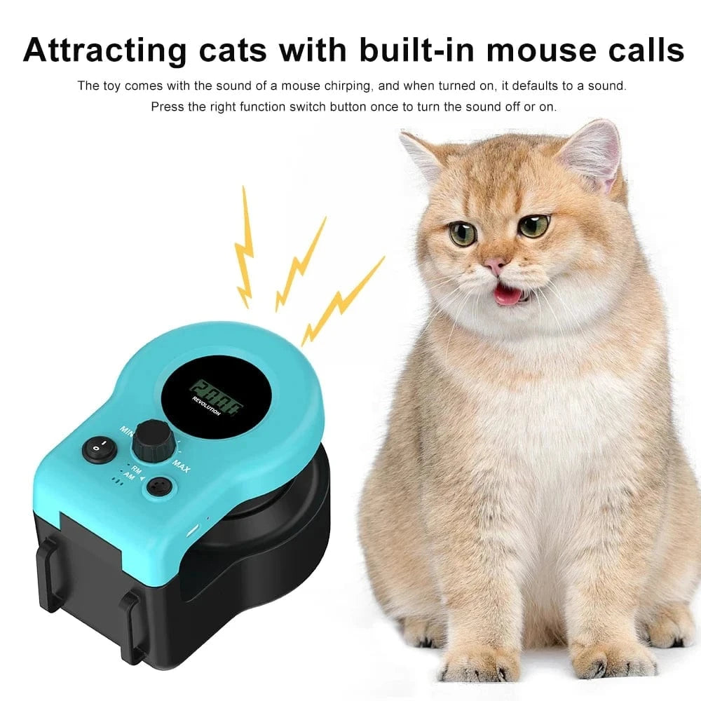 TechnuPet Cat Toys Interactive Cat Exercise Wheel for Indoor Cats