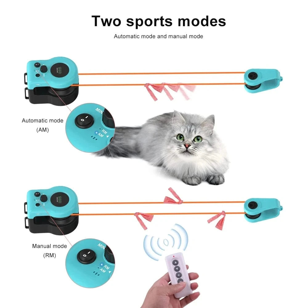 TechnuPet Cat Toys Interactive Cat Exercise Wheel for Indoor Cats
