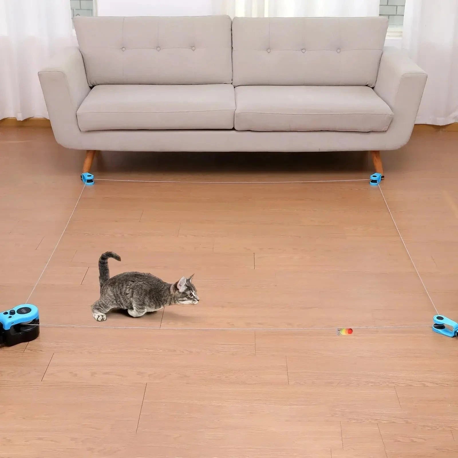 TechnuPet Cat Toys Interactive Cat Exercise Wheel for Indoor Cats
