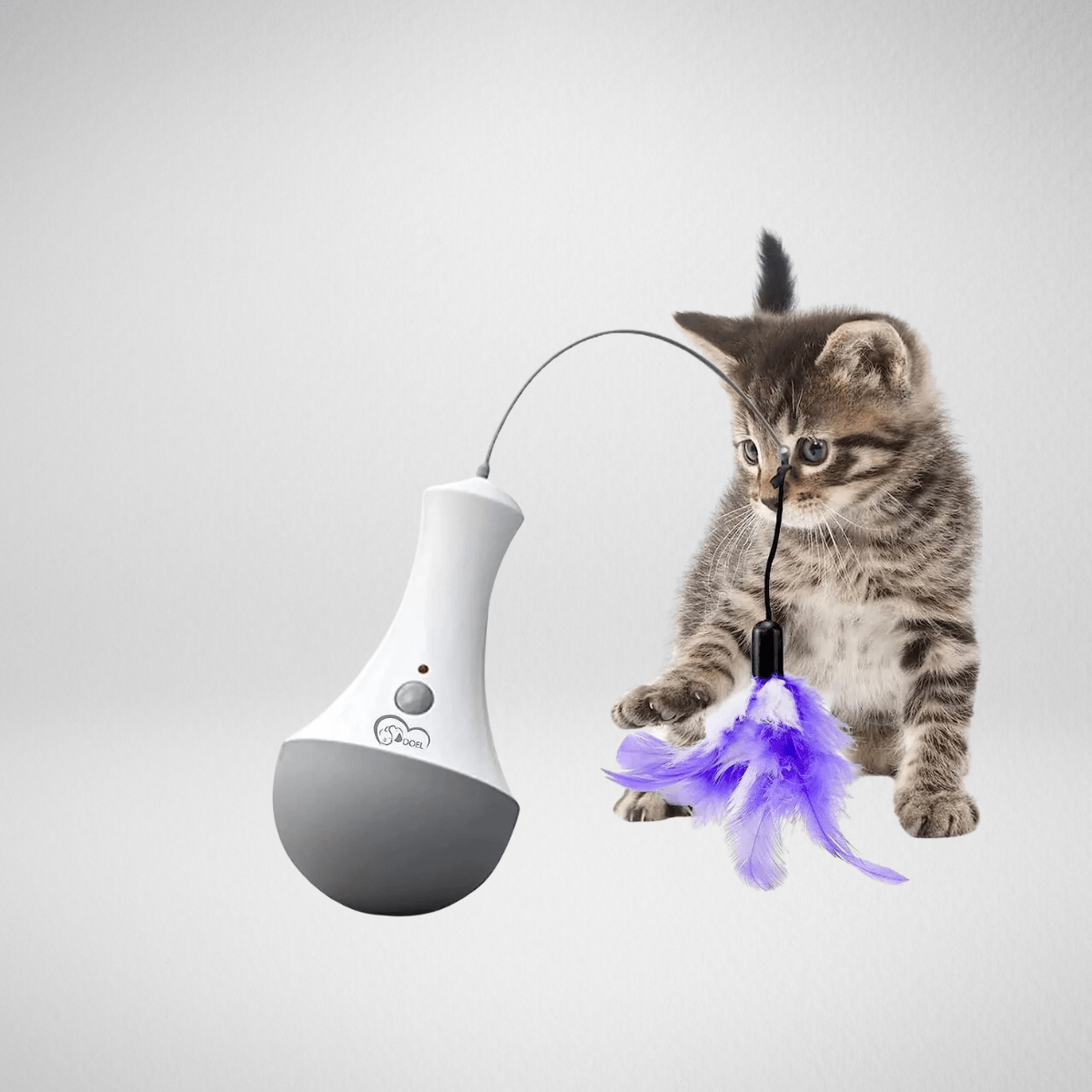 TechnuPet Cat Toys Interactive Feather Cat Toy Teaser